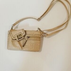 Elegant Cream Crossbody Bag - Sleek Minimalist Small Shoulder Bag (NWOT)